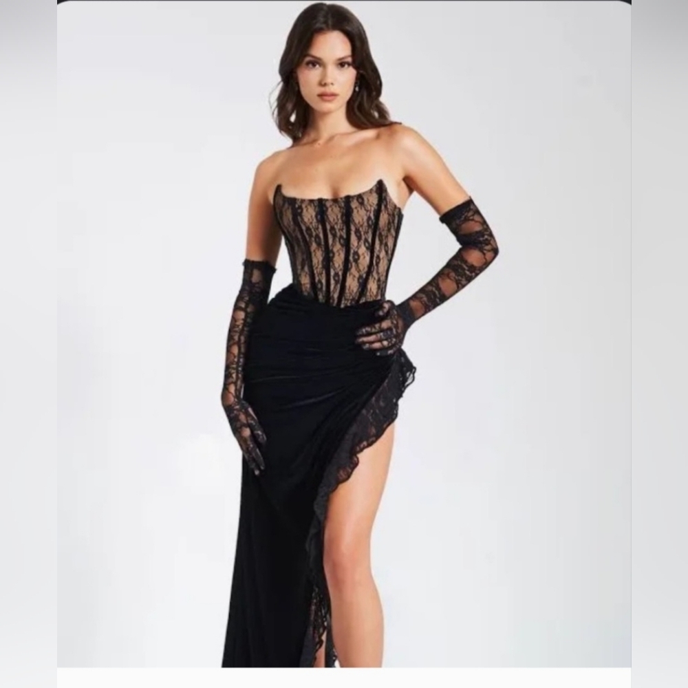 Miss Circle Black Dress xxs